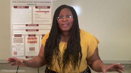 Una adolescente utiliza remolacha para crear una tecnología asequible que permite detectar infecciones en suturas