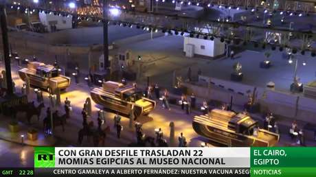 Egipto realiza un gran desfile para trasladar 22 momias de faraones al Museo Nacional