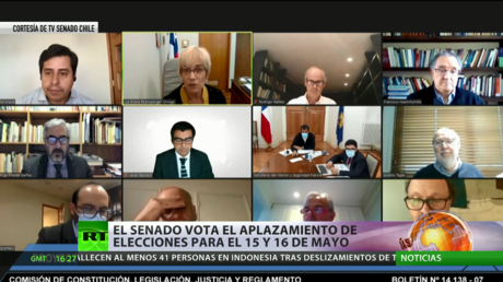 El Senado de Chile vota el aplazamiento de las elecciones a los días 15 y 16 de mayo