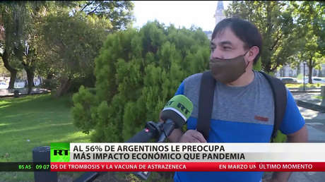 Argentina: Al 56 % de los residentes les preocupa más el impacto económico que la pandemia