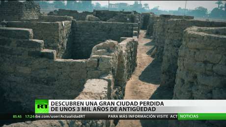 Descubren en Egipto una gran ciudad perdida de unos 3.000 años de antigüedad