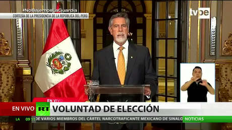 Sagasti promete garantizar que se respete la voluntad de los peruanos en los comicios