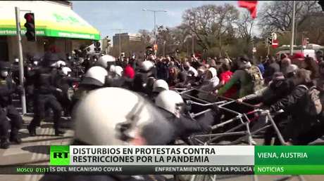 Se registran disturbios durante las protestas contra las restricciones por la pandemia en Europa