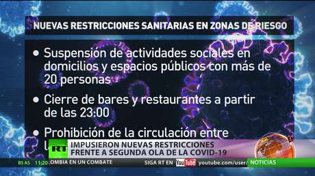 Imponen nuevas restricciones frente a la segunda ola de covid-19 en Buenos Aires