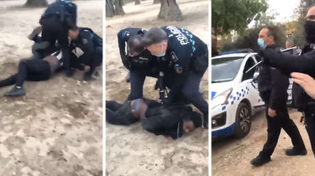VIDEO: Una intervención policial para disolver una fiesta de cumpleaños de una familia guineana en un parque genera polémica en España