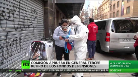Comisión chilena aprueba en general el tercer retiro de los fondos de pensiones