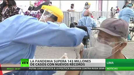 La pandemia supera los 143 millones de infectados con nuevos récords diarios