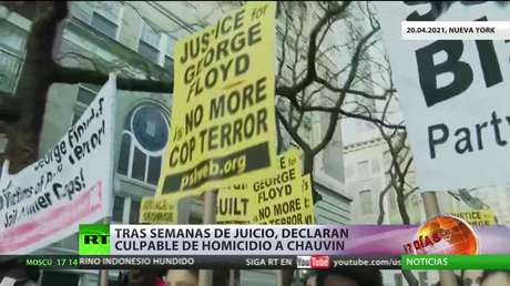 Tras semanas de juicio, declaran culpable a Derek Chauvin de la muerte de George Floyd