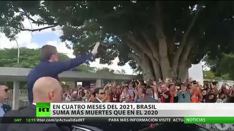 Brasil suma más muertes por covid-19 en lo que va de 2021 que en todo 2020