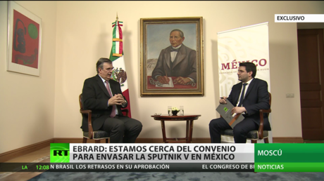 Ebrard: México está cerca de un convenio para envasar la vacuna rusa Sputnik V en el país
