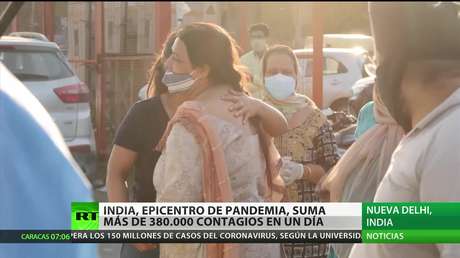 India suma 380.000 nuevos casos diarios de covid-19