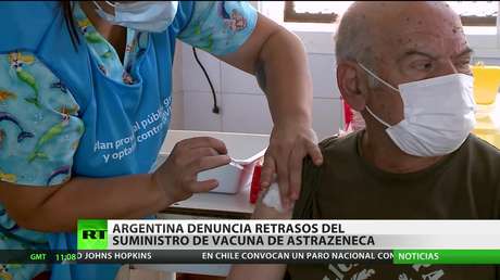 Argentina denuncia retrasos en el suministro de vacunas de AstraZeneca