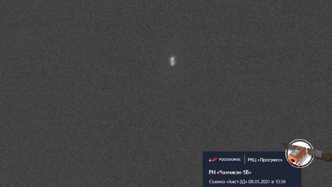 FOTO: Un satélite ruso capta el cohete chino que en breve caerá fuera del control a la Tierra