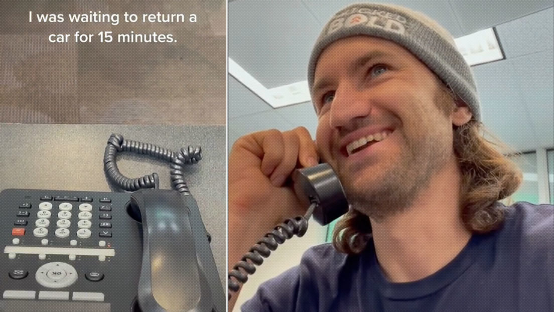 VIDEO: Un 'tiktoker' espera para devolver un auto alquilado, se hace pasar por empleado y la broma le sale caro