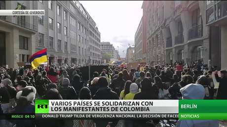 Varios países se solidarizan con los manifestantes de Colombia