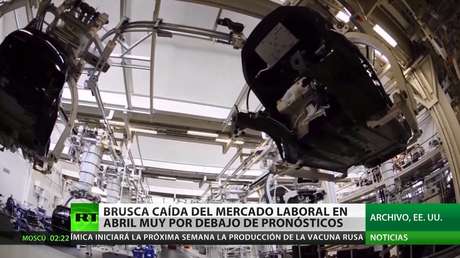 Brusca caída del mercado laboral en EE.UU. en abril, muy por debajo de los pronósticos