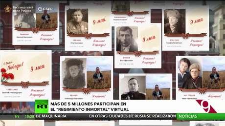 Más de 5 millones de personas participan en el Regimiento Inmortal virtual