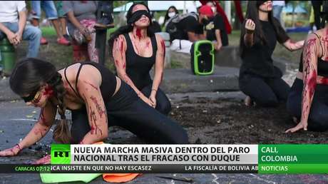 Colombia: nueva marcha masiva tras dos semanas de paro nacional