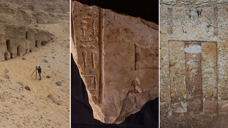 Desentierran 250 tumbas del antiguo Egipto cavadas en la montaña