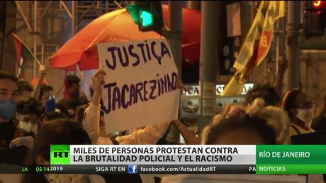 Miles de personas protestan contra la brutalidad policial y el racismo en Brasil