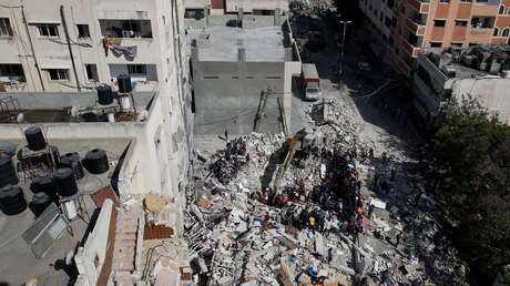 Intensos bombardeos en Gaza de la aviación israelí marcan el arranque de la segunda semana de escalada de violencia