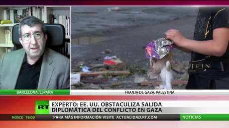 Experto afirma que EE.UU. hace "difícil" una salida diplomática del conflicto en Gaza mientras no ceje en su apoyo Israel