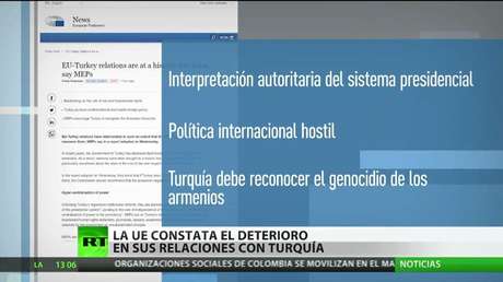 La UE constata que sus relaciones con Turquía están en un punto históricamente bajo y deben revisarse