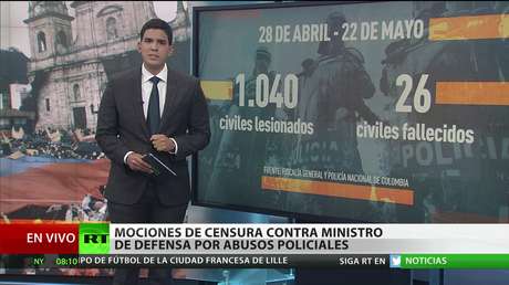 Colombia: Mociones de censura contra el ministro de Defensa por abusos policiales