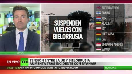 Aumenta la tensión entre la UE y Bielorrusia tras el incidente con el vuelo de Ryanair