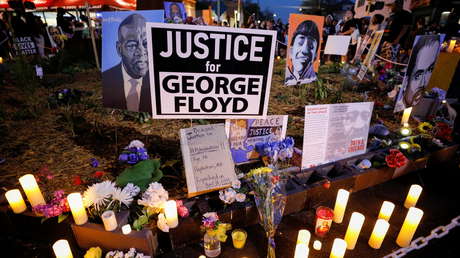 VIDEO: Vigilia nocturna en homenaje a George Floyd en Mineápolis