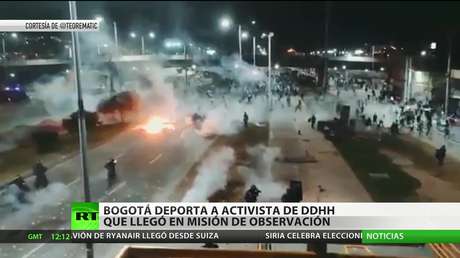 Colombia deporta a un activista de DD.HH. que llegó en misión de observación