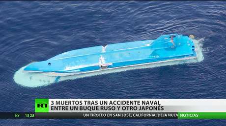 Tres muertos tras un accidente naval entre un buque ruso y otro japonés