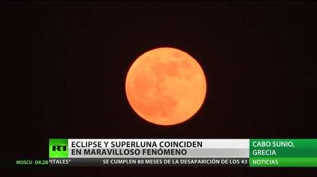 El eclipse y la superluna coinciden en el maravilloso fenómeno