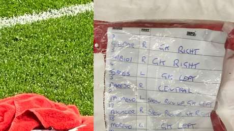 FOTO: El portero del Manchester United tenía un papel con indicaciones sobre cómo tira los penaltis el Villarreal (pero las ignoró)