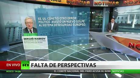 Moscú ve un error en la decisión de EE.UU. de no volver al tratado de Cielos Abiertos