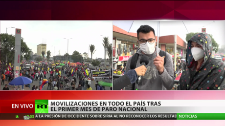 Movilizaciones en toda Colombia tras el primer mes de paro nacional