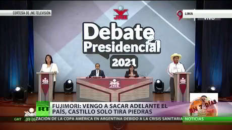Keiko Fujimori y Pedro Castillo se enfrentan en su último debate antes de la segunda vuelta de las elecciones