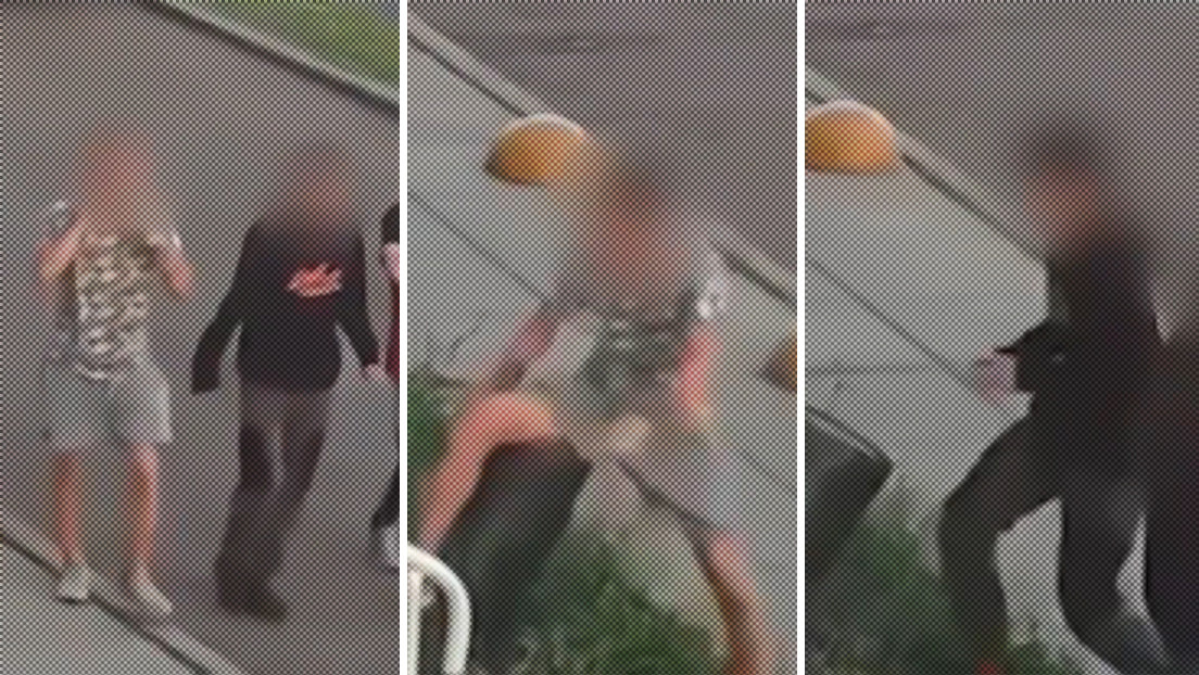 VIDEO: Una papelera 'se venga' de dos adolescentes que la patearon para impresionar a sus amigas