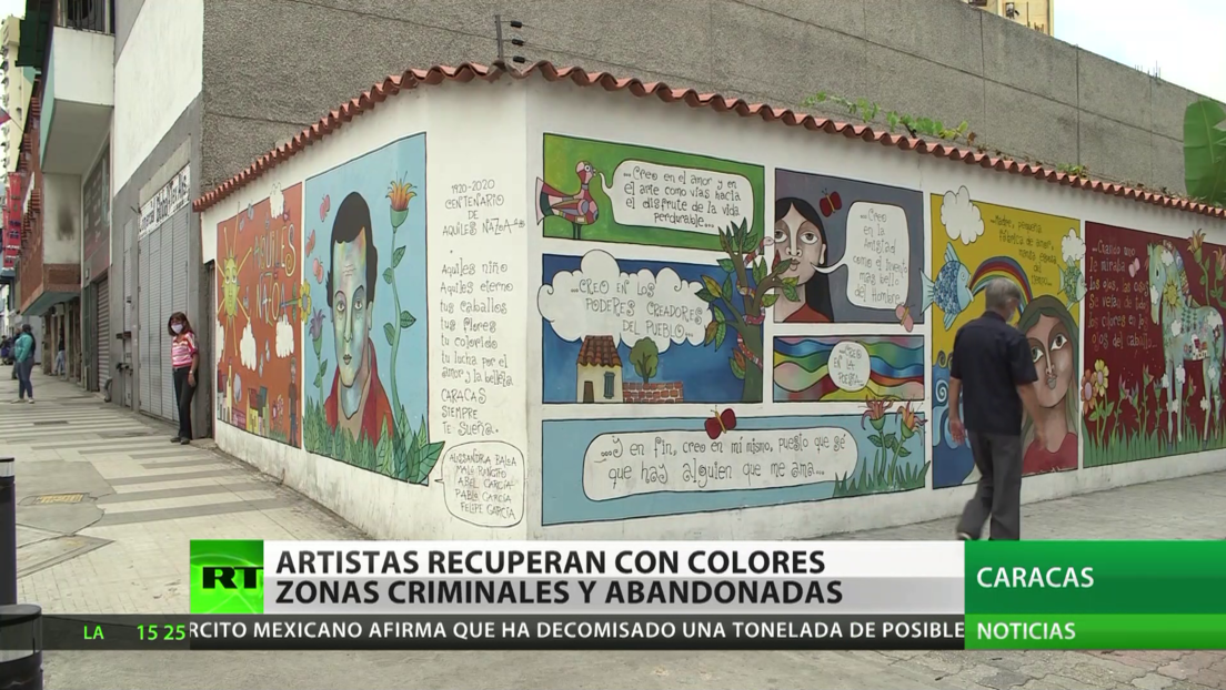 Venezuela: Artistas recuperan con colores zonas criminales y abandonadas