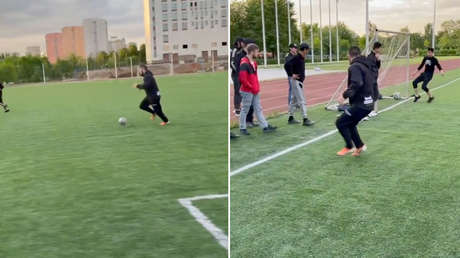 Khabib muestra sus habilidades futbolísticas comparándose con el brasileño Ronaldo cuando tenía sobrepeso