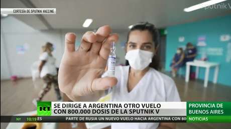Se dirige a Argentina otro vuelo con 800.000 dosis de la vacuna rusa Sputnik V