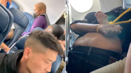 Un avión aterriza de emergencia después de que un hombre intentara irrumpir en la cabina del piloto (VIDEOS)