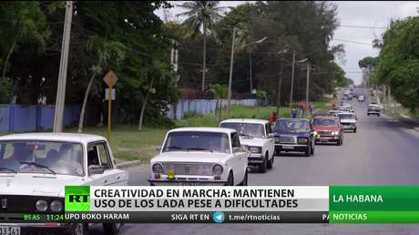 Creatividad en marcha: conductores en Cuba continúan utilizando autos Lada pese a las dificultades