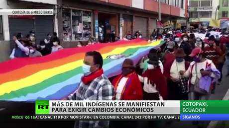 Más de mil indígenas se manifiestan en Ecuador para exigir cambios económicos