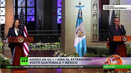 Harris en su primera gira al extranjero visitó Guatemala y México