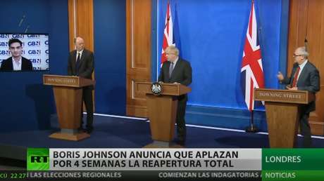 Reino Unido aplaza por cuatro semanas su salida total del confinamiento sanitario