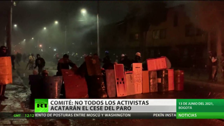 El Comité del Paro de Colombia informará este martes si suspende las manifestaciones