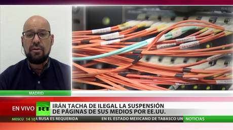 Irán tacha de ilegal la suspensión de páginas de sus medios por EE.UU.