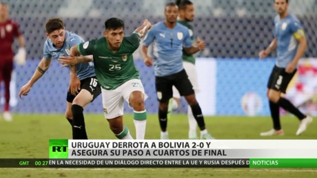 Uruguay derrota a Bolivia por 2-0 en la Copa América y asegura su paso a cuartos de final