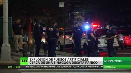 Pánico por una explosión de fuegos artificiales cerca de una sinagoga en Nueva York